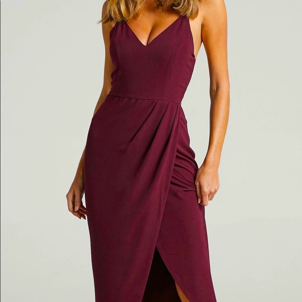 Maroon, showpo, size US 10